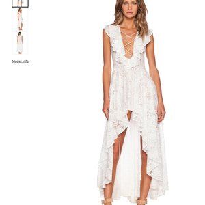 Small New With Tags REVOLVE White Lace Bridal Garden Dress JETSET DIARIES